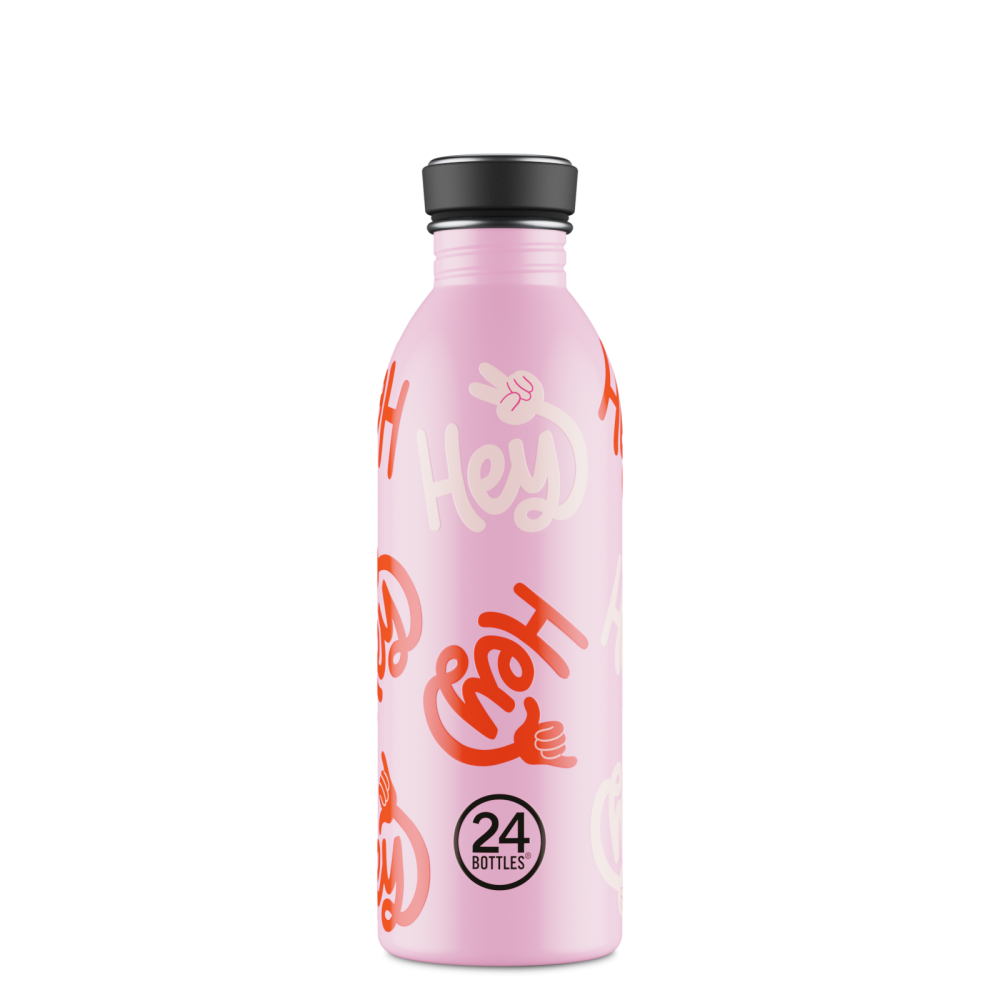 Urban 500ml rozsdamentes acél kulacs, Hey! Pink