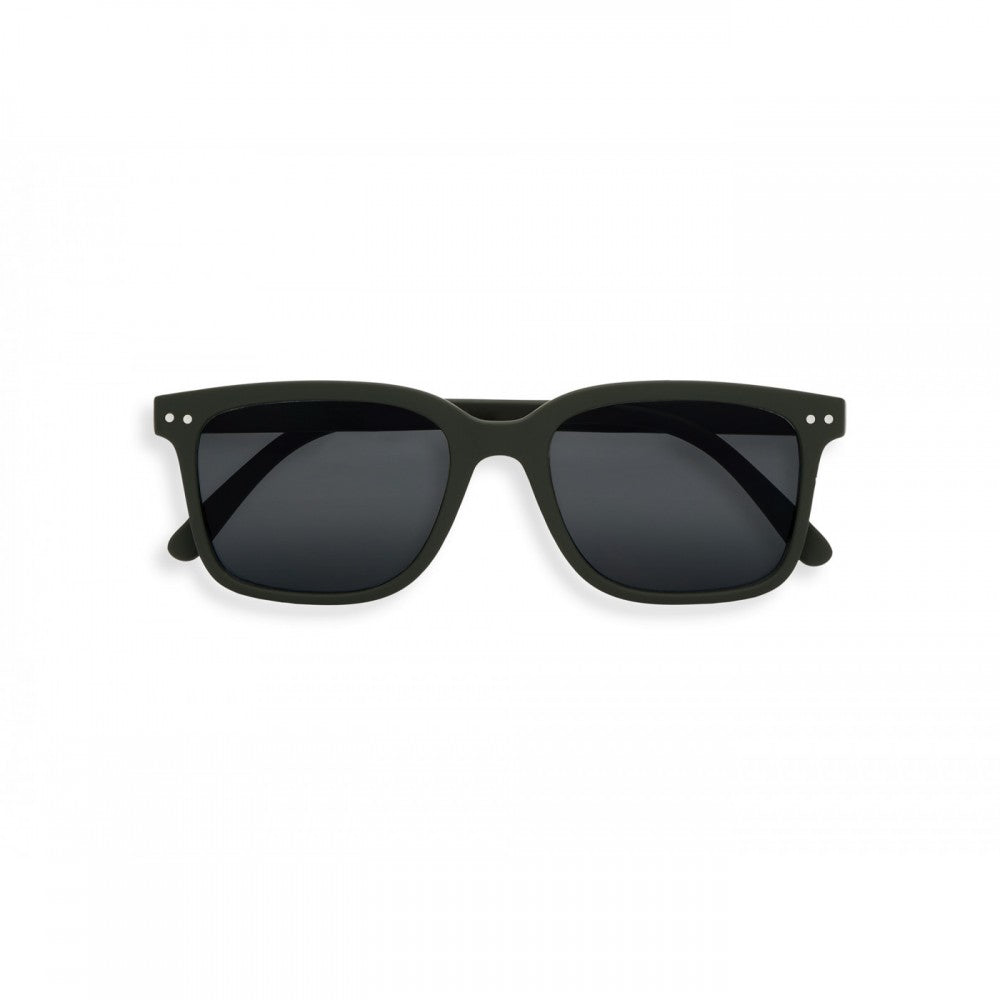 TÉGLALAP L napszemüveg, keki, szürke lencse