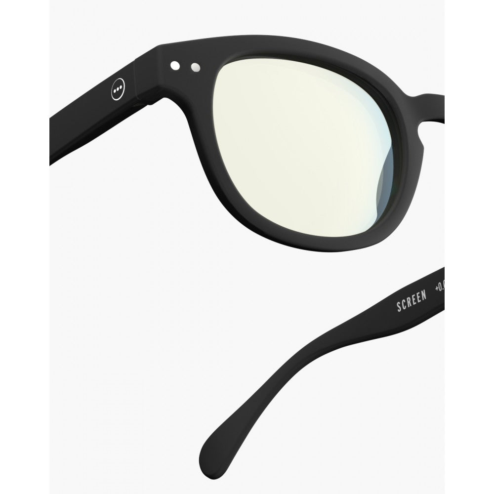 RETRO C monitor szemüveg, fekete