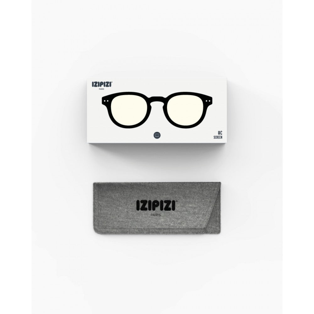 RETRO C monitor szemüveg, fekete