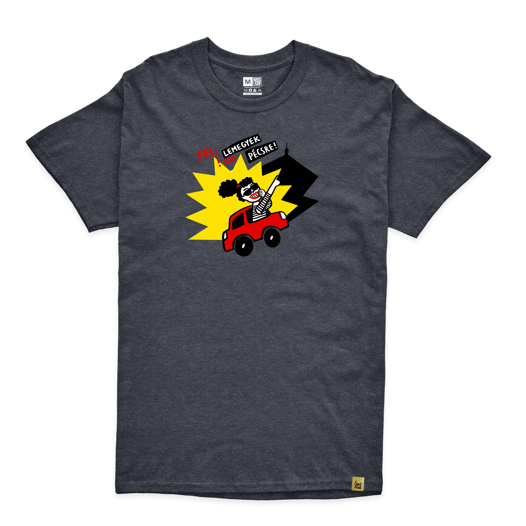 Fel Le Megyek Pécsre Férfi Póló