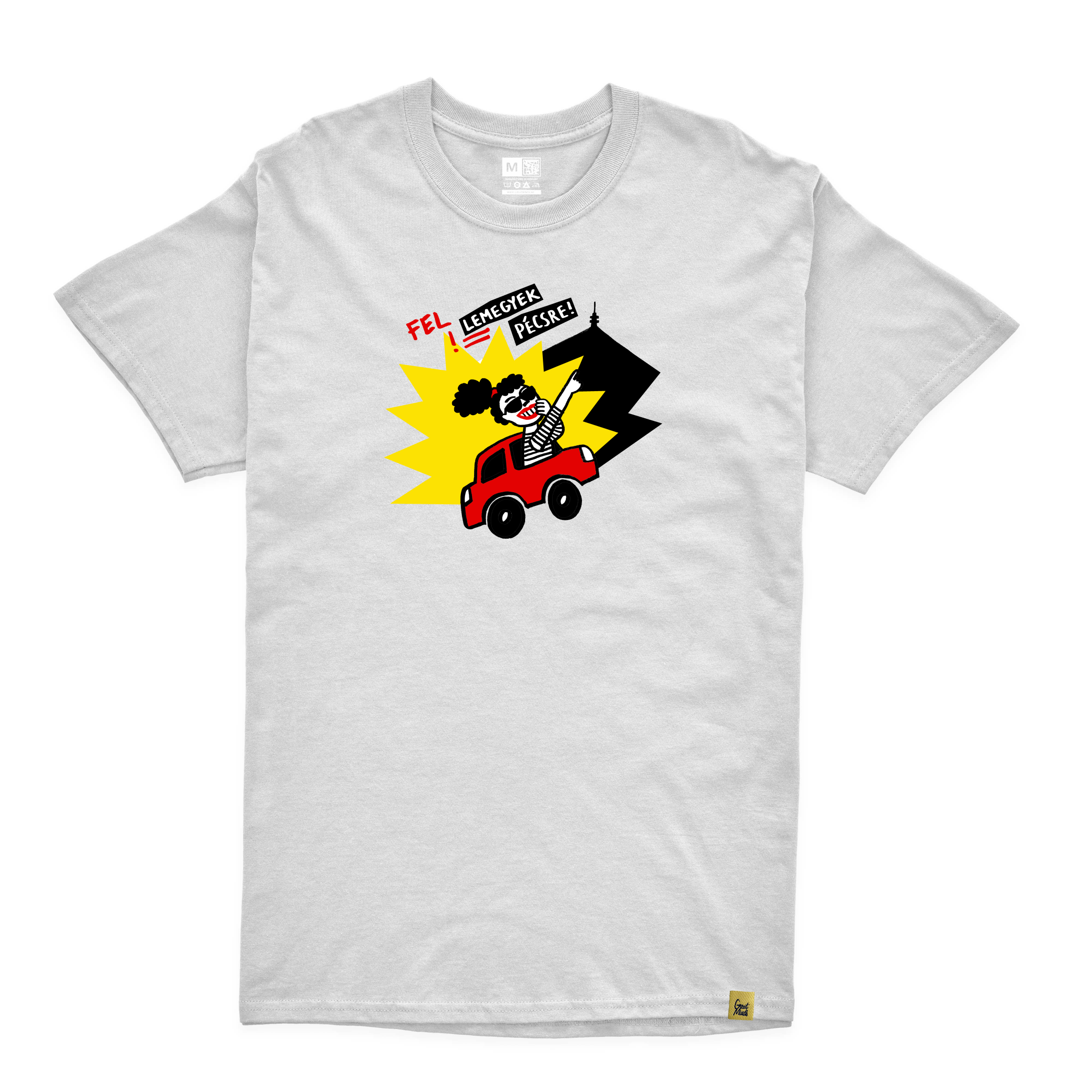 Fel Le Megyek Pécsre Férfi Póló