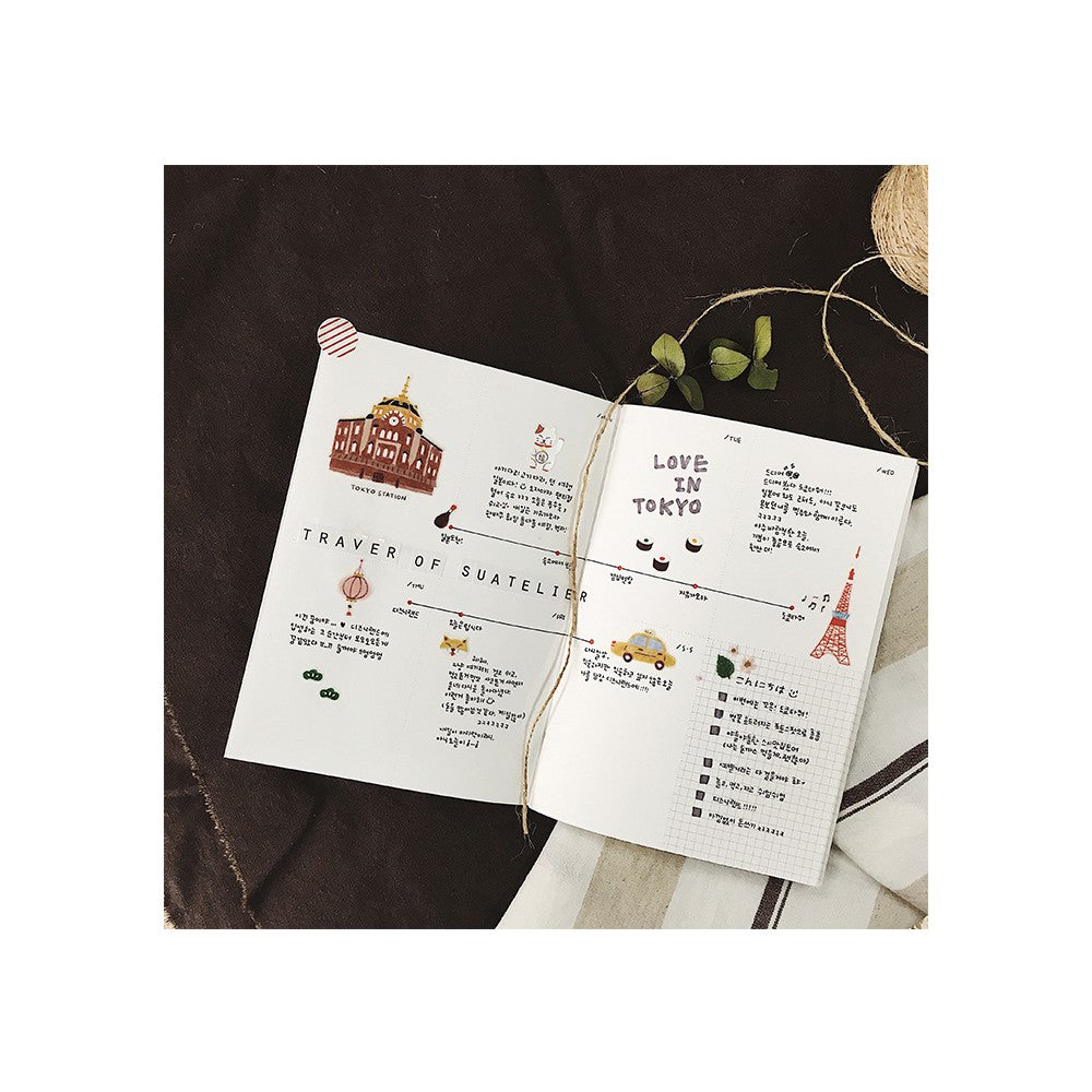 Heti bontású tervező - fehér