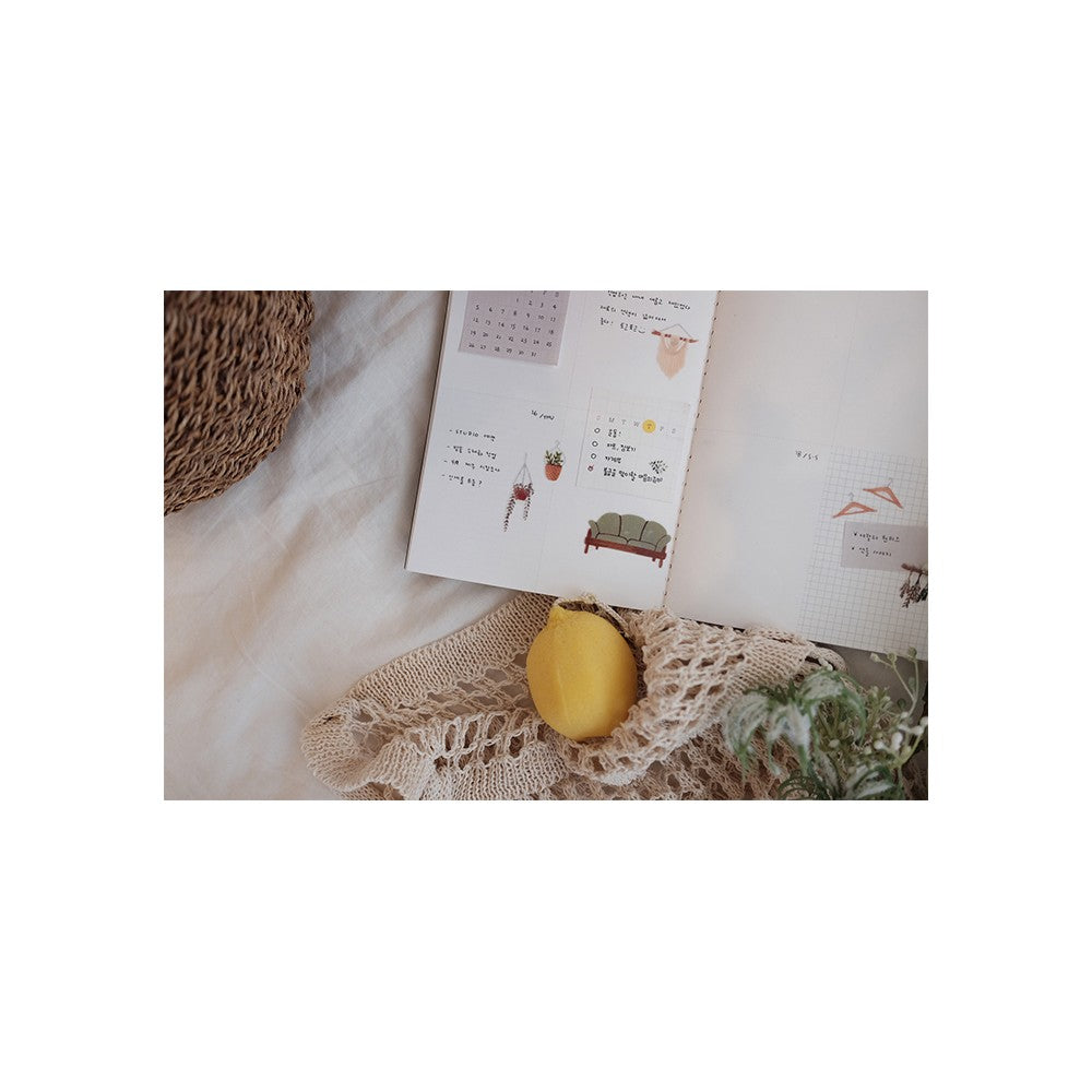 Heti bontású tervező - fekete