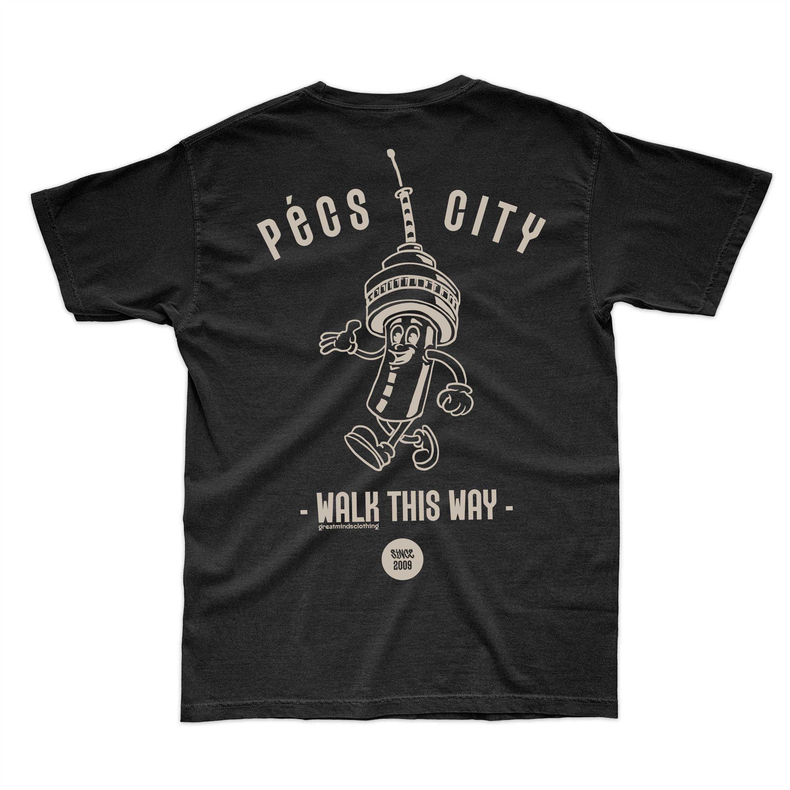Pécs City Walk This Way Férfi Póló